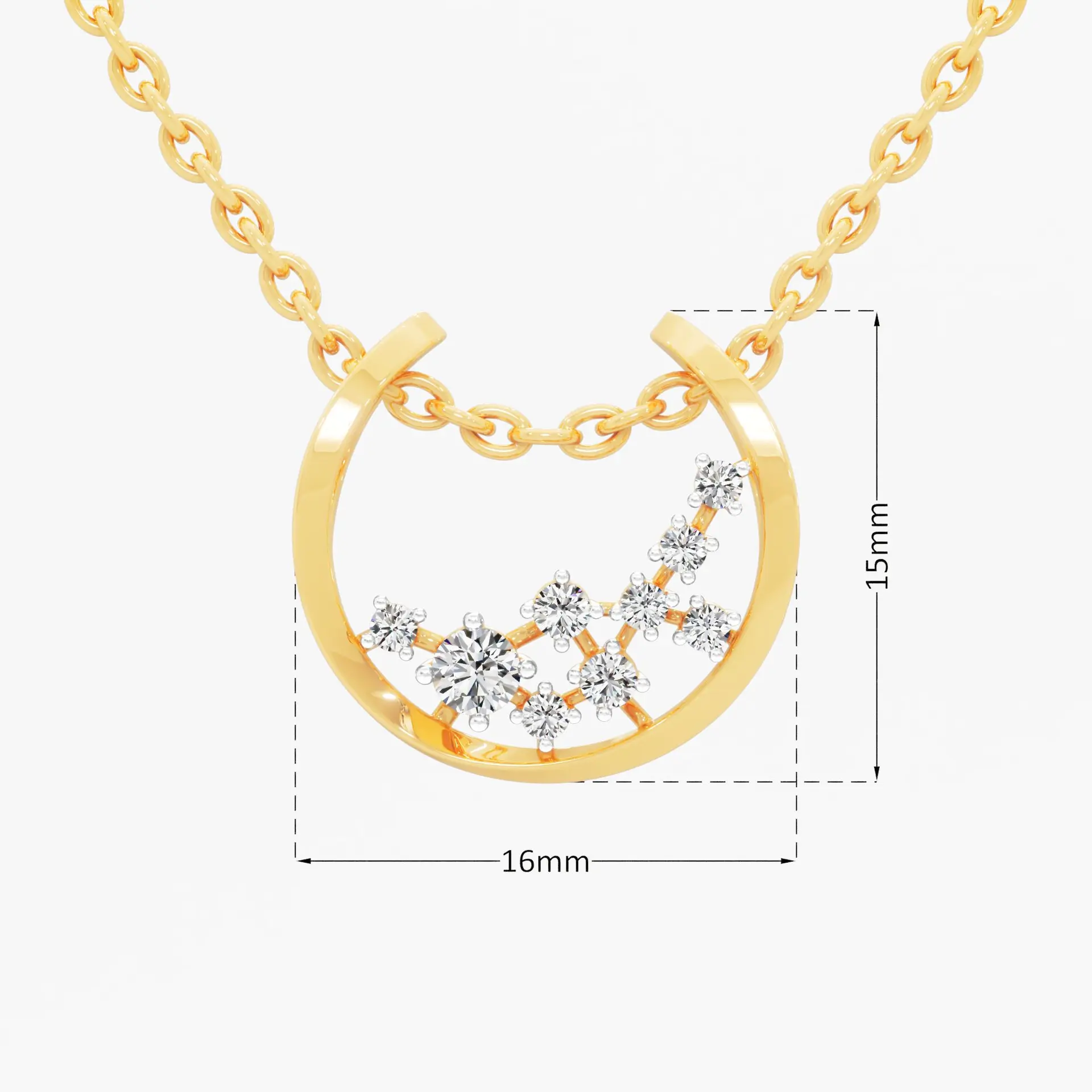 Stars constellation Diamond Pendant