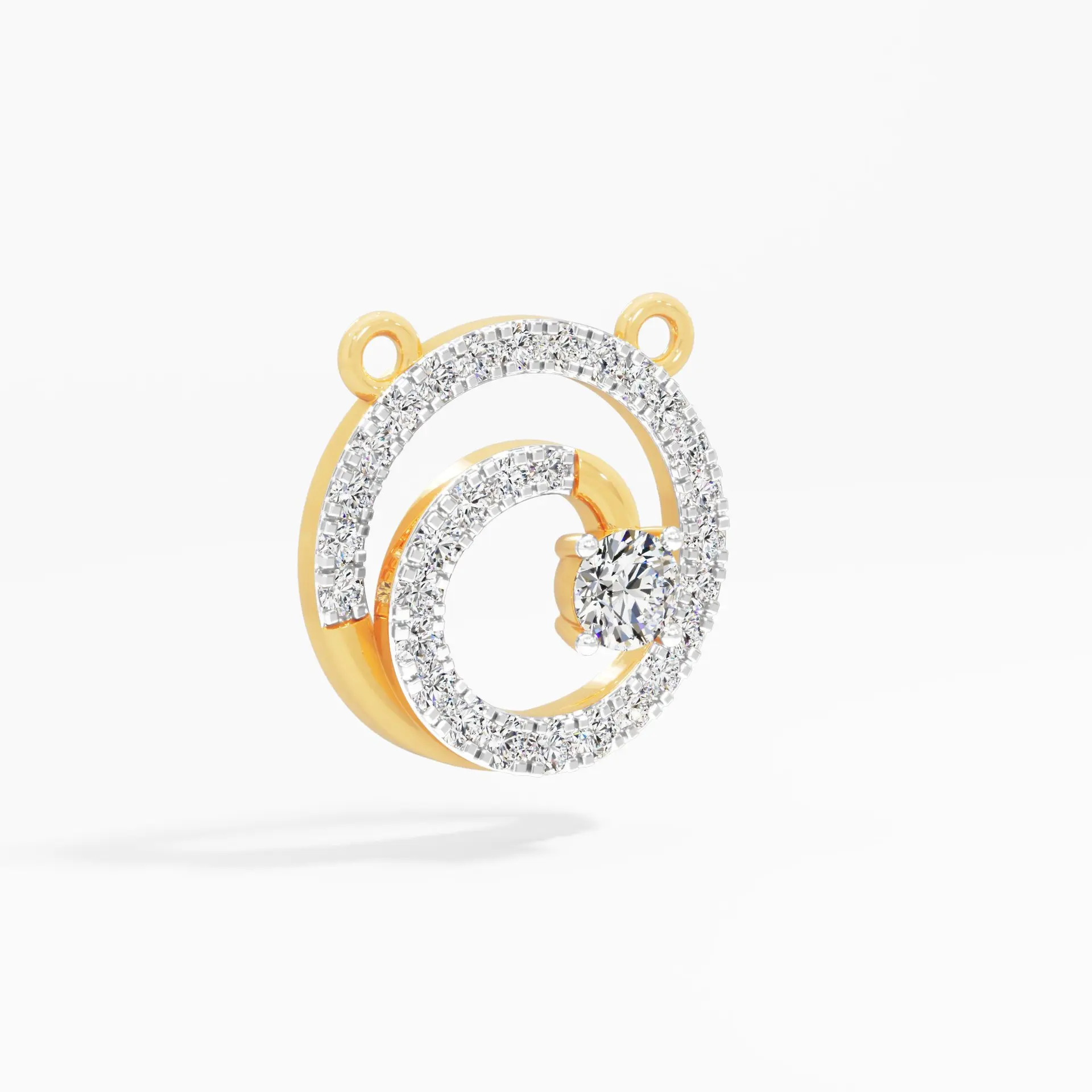 Galaxy Spiral Diamond Pendant